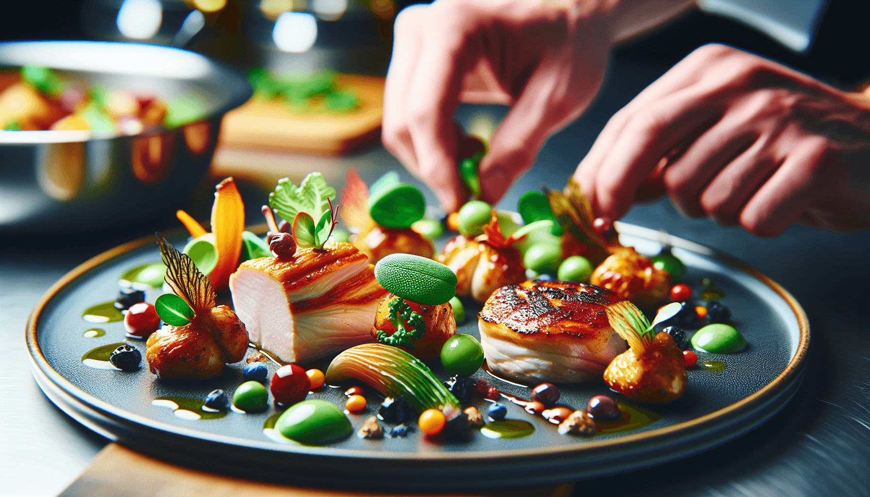 Gourmet poultry dish preparation